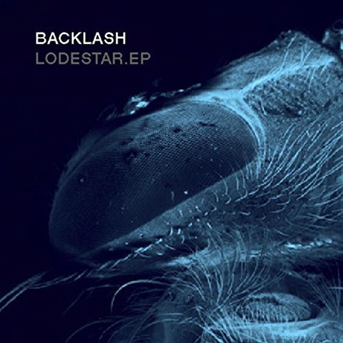 CD cover for Backlash’s “Lodestar” featuring a close-up of an insect eye.