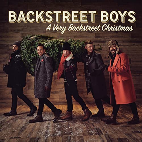 Backstreet Boys album cover with the group posing in winter clothing.
