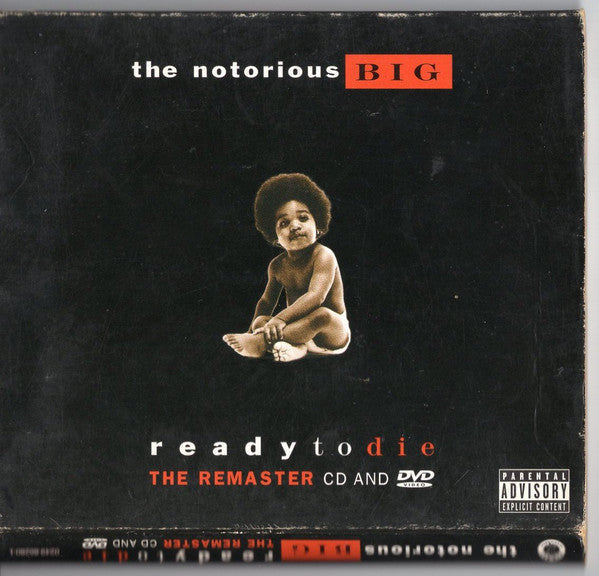DVD cover for The Notorious B.I.G.’s “Ready to Die” album, featuring a baby photo.