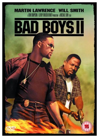 “Bad Boys II” DVD cover featuring Will Smith and Martin Lawrence.