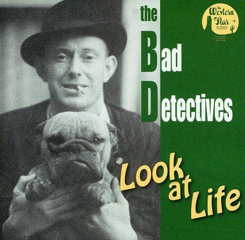 CD cover: man with dog, green background, "Bad Detectives" text.
