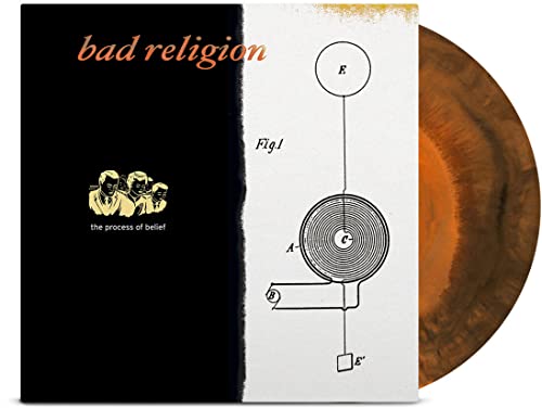 Bad Religion The Process of Belief vinyl record with black and white diagram cover.