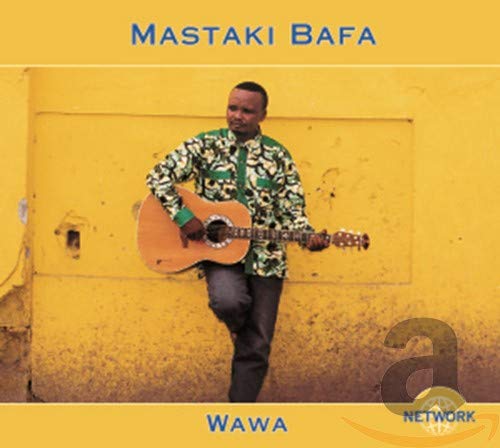 CD cover: Man with guitar against a yellow wall.