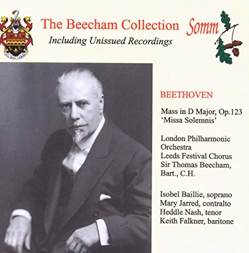 CD cover featuring a black and white portrait of conductor Sir Thomas Beecham.