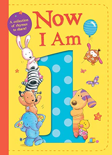 Colorful children's book cover with animals and a large blue number one.