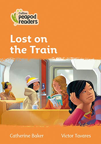 Book cover: “Lost on the Train” depicts children on a train.