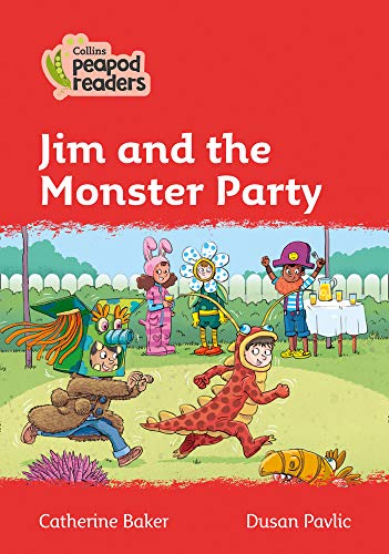 Book cover: children in monster costumes at a garden party.