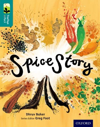 Book cover: "Spice Story" with illustrated spices and text.