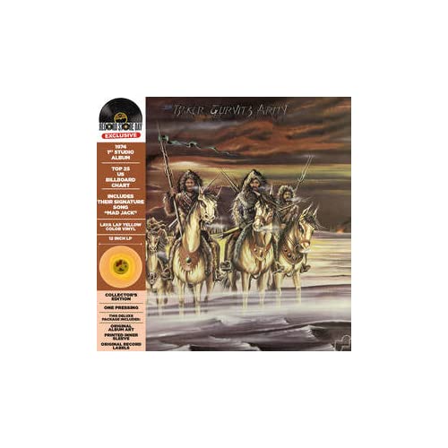 Album cover for Baker Gurvitz Army featuring four figures on horseback.