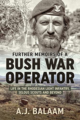 Book cover featuring a bearded man in a beret, titled “Bush War Operator.”