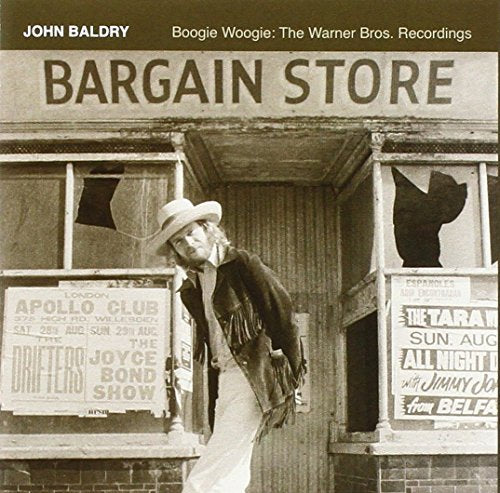 Vintage CD cover featuring John Baldry in front of a store.
