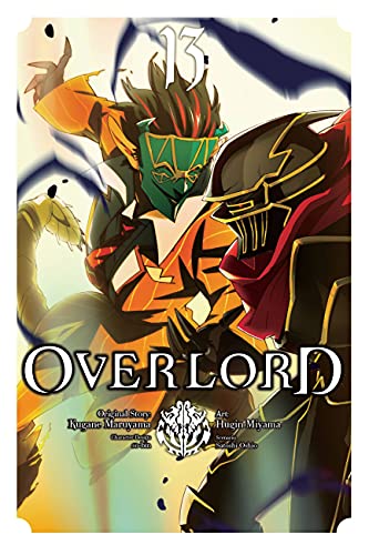 Overlord Volume 13 cover: armored figure with red eyes and a dragon.