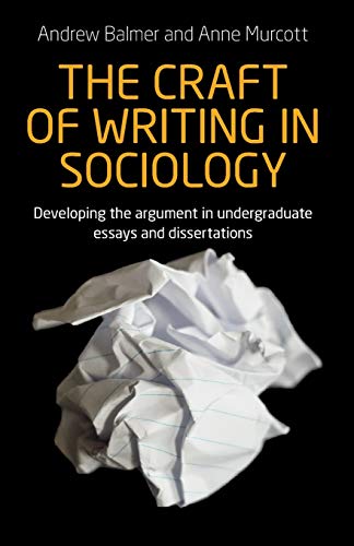 Book cover: "The Craft of Writing in Sociology" with crumpled paper.