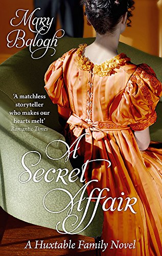 Book cover: woman in orange gown, titled “A Secret Affair.”