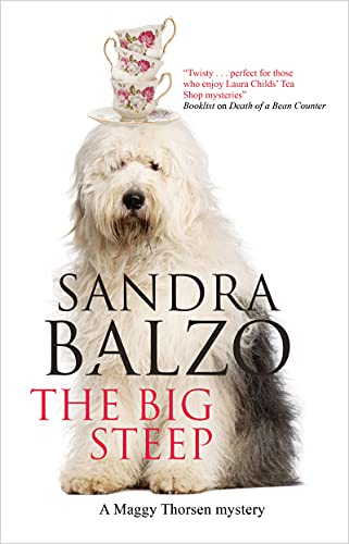 Book cover featuring a fluffy white dog with stacked teacups on its head.