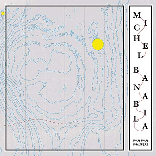 A CD cover with a topographic map design and artist name "Michel Banabila" on the side.