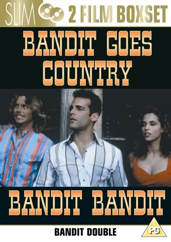DVD cover for Bandit Goes Country and Bandit Bandit featuring three actors.
