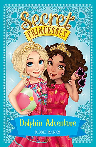 Book cover featuring two cartoon princesses in pink dresses against a blue heart background.