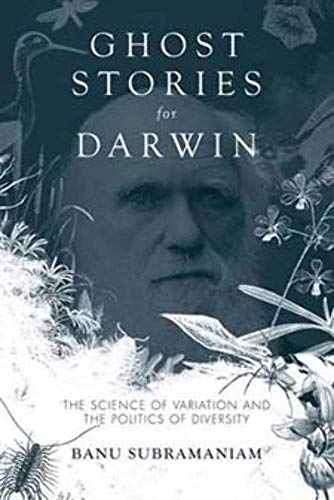 Book cover: Darwin’s portrait with botanical illustrations, titled “Ghost Stories for Darwin.”