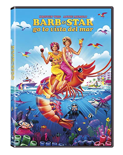 DVD cover for "Barb & Star," featuring two women riding a lobster.