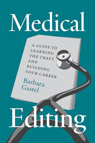 Book cover: “Medical Editing” with stethoscope and document image.