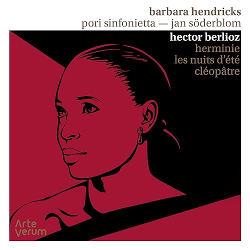 CD cover featuring a red and black portrait of Barbara Hendricks.