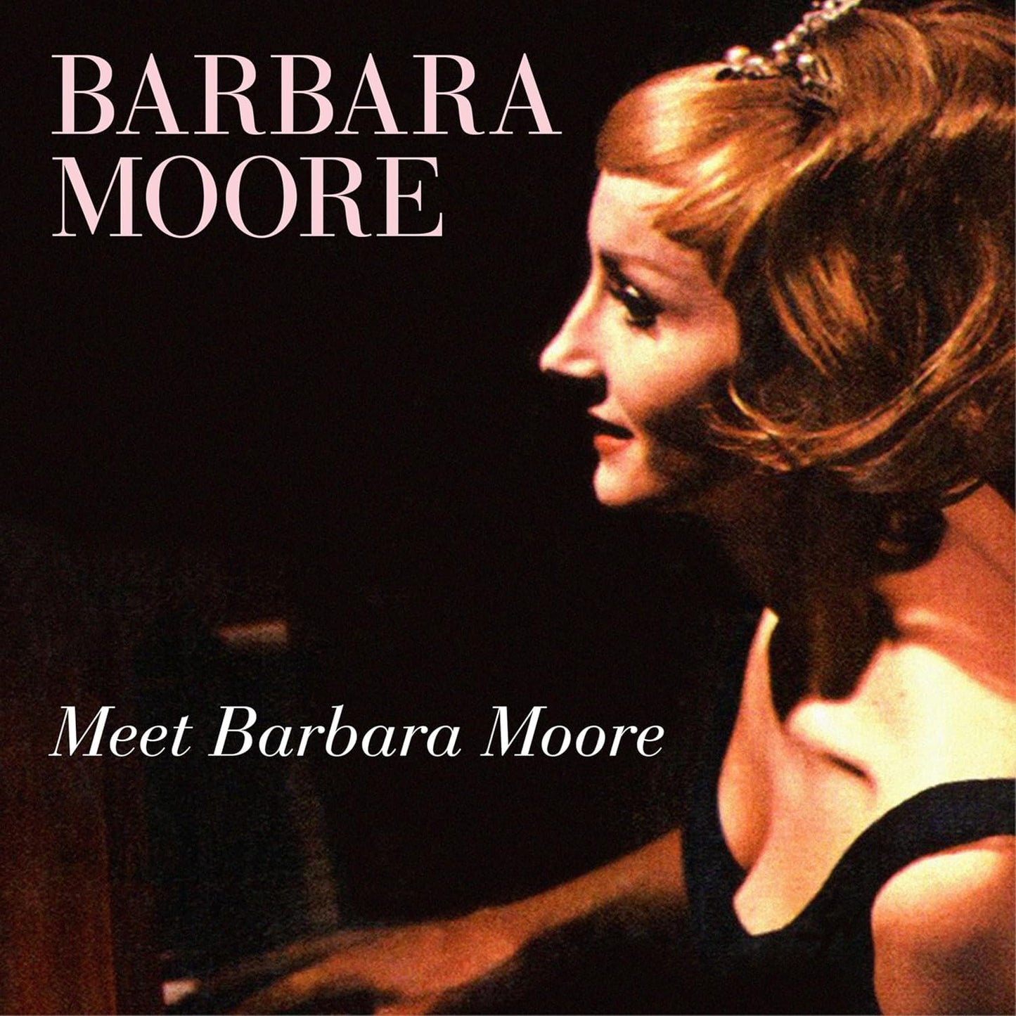 CD cover for "Meet Barbara Moore" featuring a portrait of a woman.