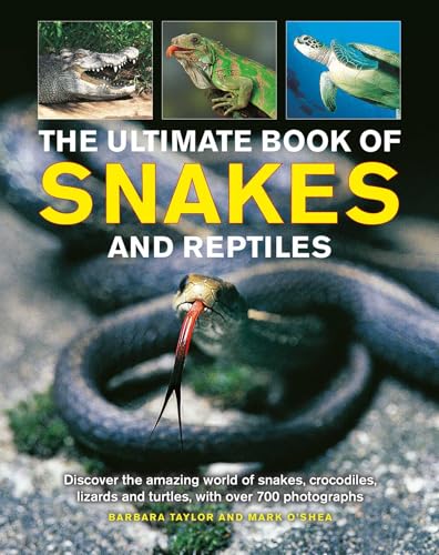 Book cover featuring a snake with a forked tongue and images of other reptiles.