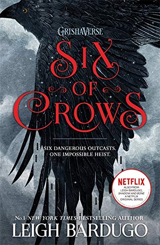 Book cover featuring a large black crow with red title text.