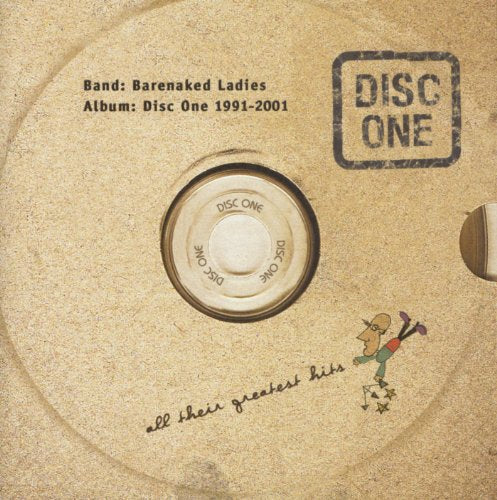 Barenaked Ladies “Disc One” CD with cartoon figure and text.