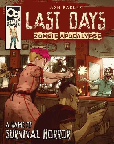 Game cover depicting armed people fighting zombies in a diner.