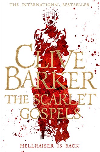 Book cover featuring a red silhouette of Pinhead against a white background with blood-splatter.