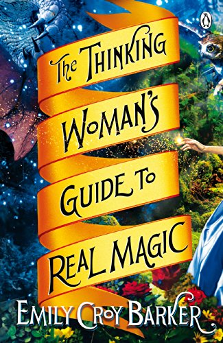 Book cover with swirling ribbons and magical, fantastical imagery.