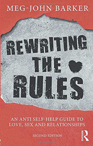 Book cover: “Rewriting the Rules” with distressed paper texture and a heart.