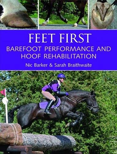 Book cover featuring a horse jumping, with hoof detail images above.