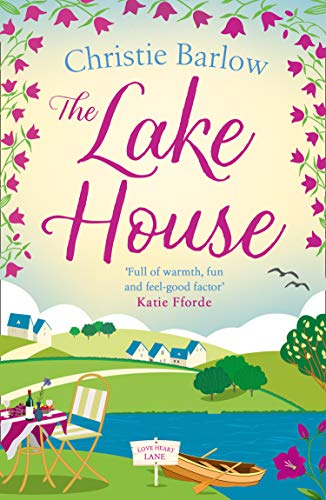 Book cover for The Lake House by Christie Barlow featuring a lakeside landscape.
