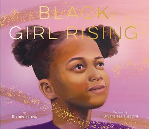 Book cover featuring a portrait of a young Black girl looking upwards.