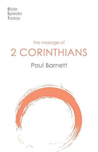 Book cover: "2 Corinthians" by Paul Barnett, with orange circular brushstroke.