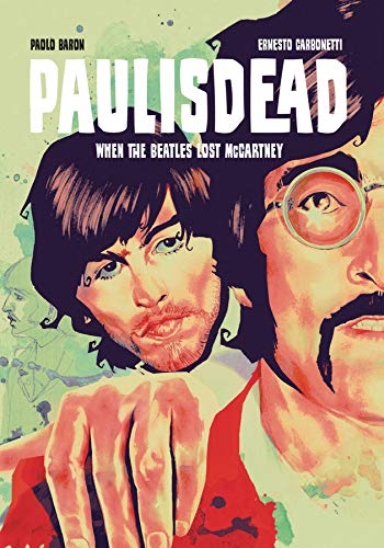 Graphic novel cover featuring stylized illustrations of John Lennon and Paul McCartney.