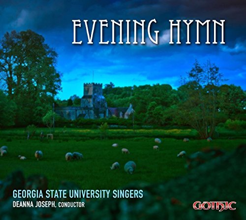 CD cover: church in a field under a stormy blue evening sky.