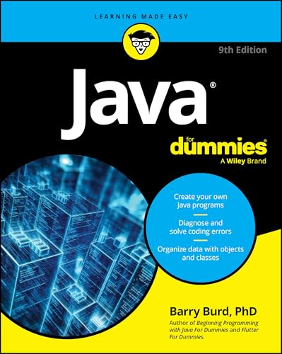 Book cover with title and author, rectangular shape, likely with a computer or coffee theme.