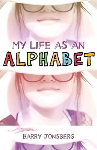 Book cover with a young person’s face partially obscured by colorful letters.