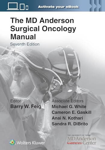 Surgical oncology manual cover with a surgeon and medical equipment image.