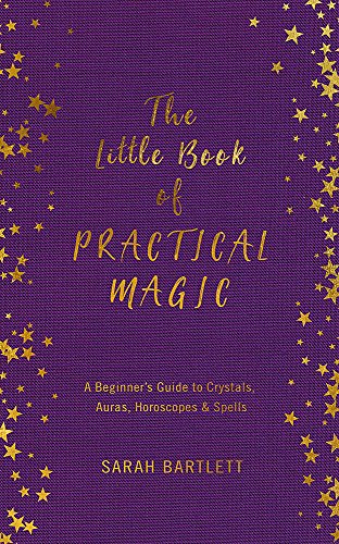 Purple book cover with gold lettering: "The Little Book of Practical Magic".