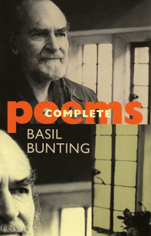Book cover: "Complete Poems" by Basil Bunting with portrait.