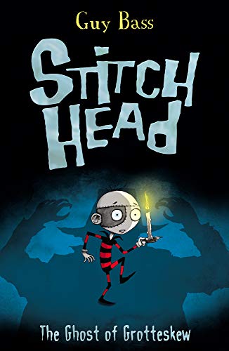 Book cover: Stitch Head, a stitched monster, holds a glowing candle.