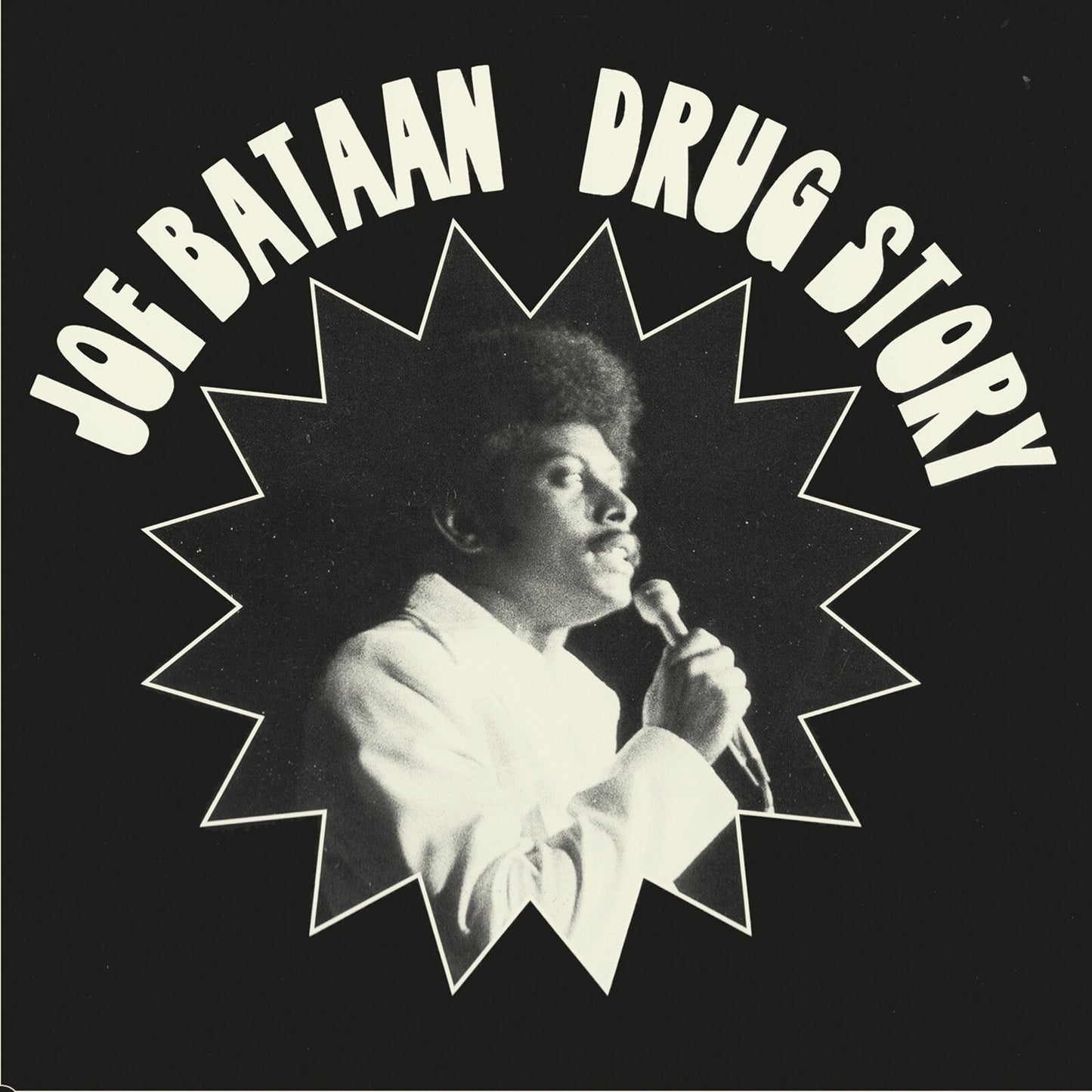 Black and white album cover featuring Joe Bataan in profile with a microphone.