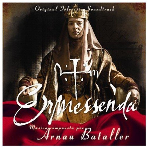 CD cover for "Ermessenda" soundtrack featuring a crowned woman in medieval attire.