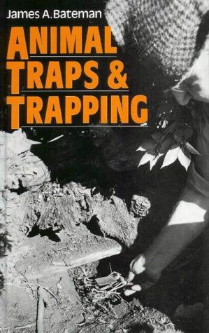 Book cover: "Animal Traps & Trapping" with a trapping scene.