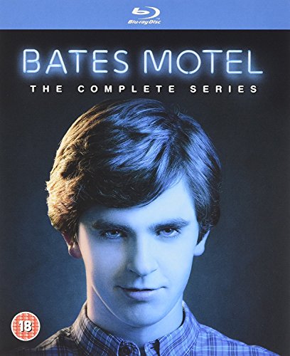 Bates Motel" Blu-ray cover featuring a portrait of Norman Bates.